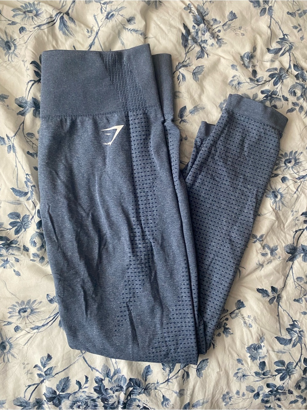 GymsharkSeamless High-Waist Leggings - Slate Blue